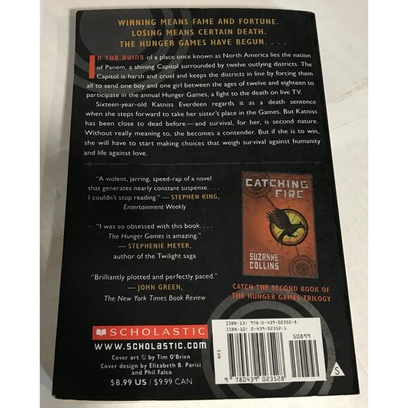 The Hunger Games By Suzanne Collins Scholastic 1st Edition - Picture 2 of 7